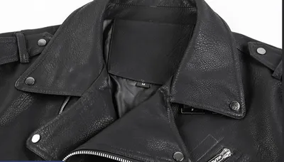 Motorcycle PU Multi-Zip Belt Leather Jacket
