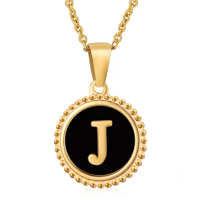 Fashion Stainless Steel Letter Necklace Female