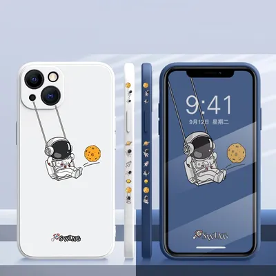 Creative Lens Cartoon Astronaut Phone Case
