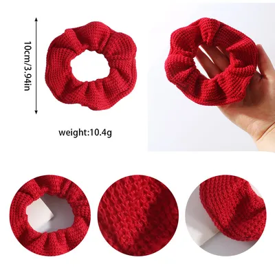 Women Hair Scrunchies Vintage Velvet  For Girls Ponytail Holder Rubber Bands Hair Ties Accessories