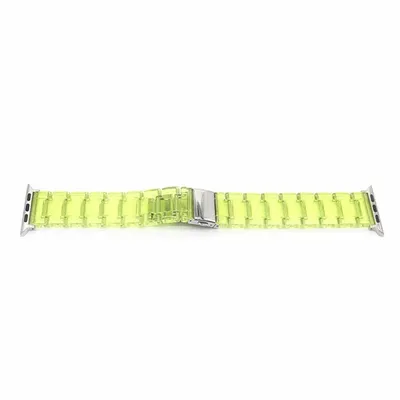 Transparent Three-bead Resin Glacier Strap
