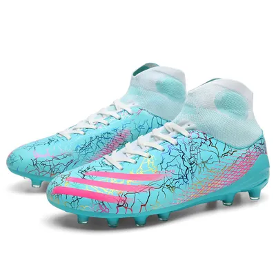 Fashion Personality New Men's High Top Soccer Shoes