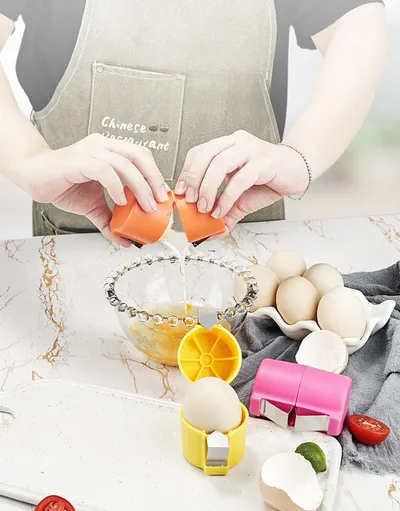Egg Shell Opener For Hard Boiled Eggs Egg Peeler Tool Handheld Egg Topper Cutter Tool Easy Egg Cracker Tool Egg Slicer For Raw And Hard Boiled Eggs Kitchen Gadgets For Cooking And Baking
