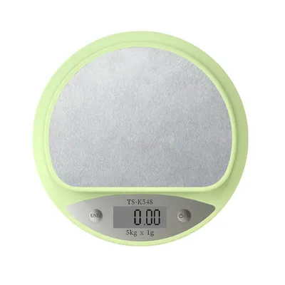 Kitchen Scale 5kg Weight Grams Digital Balance Precision Accurate Green Electronic LCD Food Baking Portable Scale
