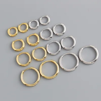 Women's Sterling Silver Ear Buckle Earrings