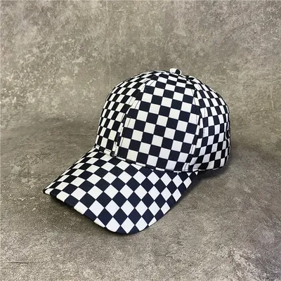 Men's And Women's Fashion Checkerboard Hat