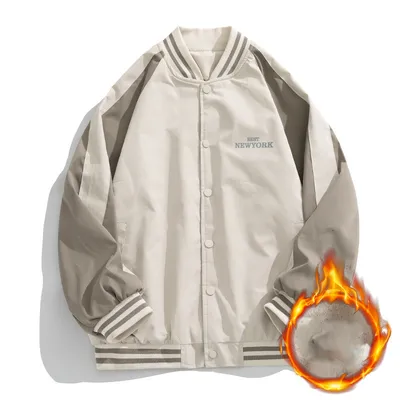 Contrast Color Design Baseball Jacket Trend