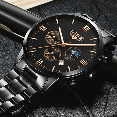 Casual waterproof quartz watch
