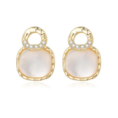 European And American Design Fashion Pearl Earrings Simple