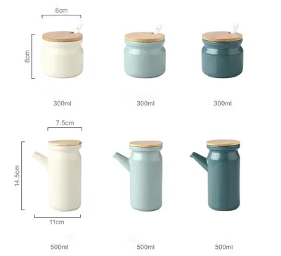 Creative Nordic Kitchen Seasoning Pot Household Ceramics