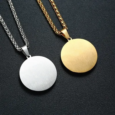 Women's Fashion Simple Silver Pewter Pendant Necklace