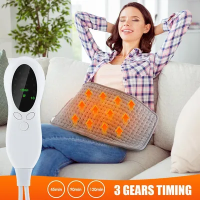 Cozy 10 Level Heating Pad Electric Warming Blanket For Body, Waist,  Lap, Back, Shoulders, And Abdomen, Fast Heat Throw With Adjustable Temperature, Machine Washable For Home, Office, Travel Use