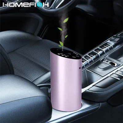 معطر جو لاسلكي للسيارة مع زجاجة زيت عطري فارغة سعة 20 مل، معطر جو قابل لإعادة الشحن لغرفة النوم