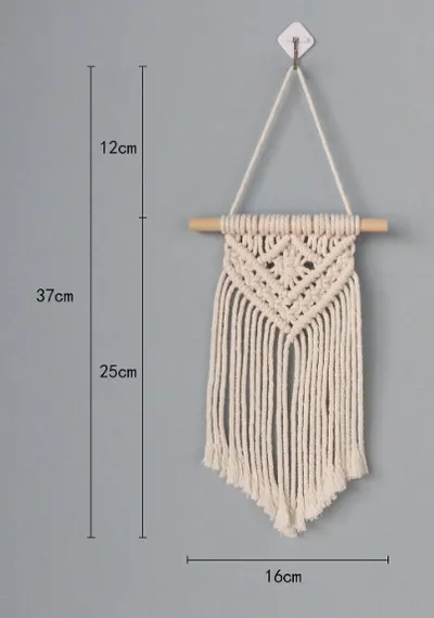 Hand-woven Lace Wall Hanging Woven Rainbow Tapestry Bohemian Crafts Jewelry Beautiful