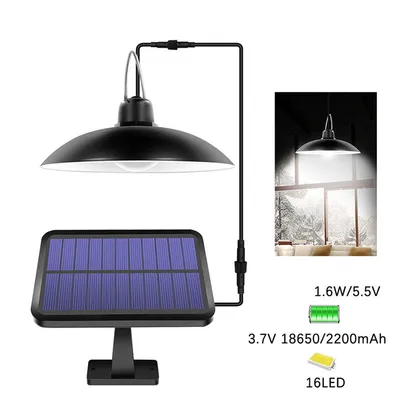 ثريا شمسية بـ 16 مصباح LED