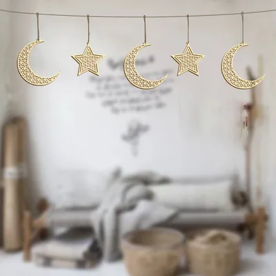 DIY Craft Party Supplies Wooden Pendant