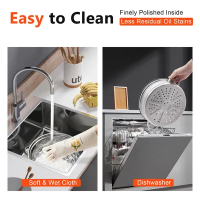 Three Tier Induction Hob Stainless Steel Steamer Steam Pot Cooker Set Glass Lid