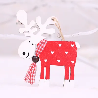 New Christmas Wooden Creative Pendant Decoration Supplies