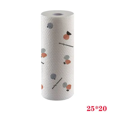 Non-stick Kitchen Printing Lazy Dry And Wet Dual-use Household Rag Disposable Non-woven Fabric