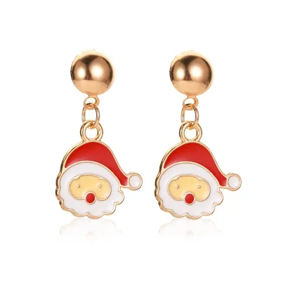 Christmas Snowflake Pumpkin Rainbow Earrings Women
