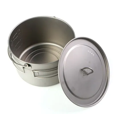 Folding Thickened Two-handle Camping Pot