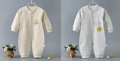 Spring new baby boneless one-piece long sleeves