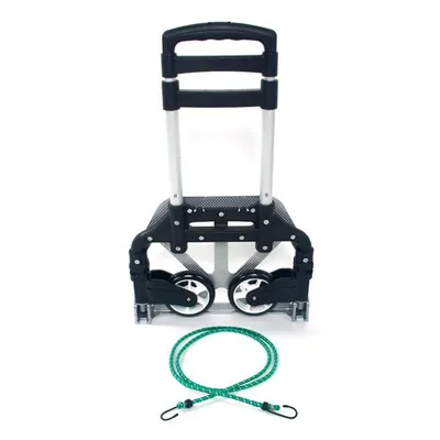 Portable, Foldable, Telescopic Trolley Trolley, Trolley, Luggage Cart, Black