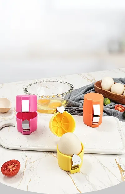 Egg Shell Opener For Hard Boiled Eggs Egg Peeler Tool Handheld Egg Topper Cutter Tool Easy Egg Cracker Tool Egg Slicer For Raw And Hard Boiled Eggs Kitchen Gadgets For Cooking And Baking