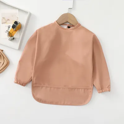 Baby Waterproof Eating Clothes Cartoon Bib Is Worn Backwards