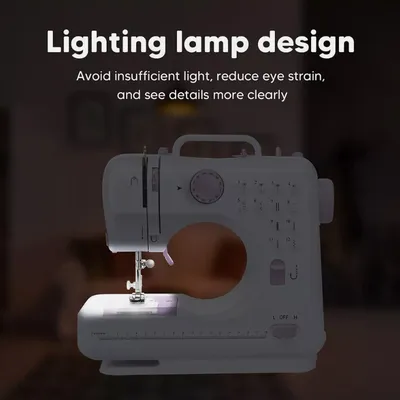 Portable Sewing Machine With 12 Stitches  Multifunctional For Beginners, Children, And Families
