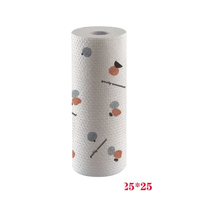 Non-stick Kitchen Printing Lazy Dry And Wet Dual-use Household Rag Disposable Non-woven Fabric