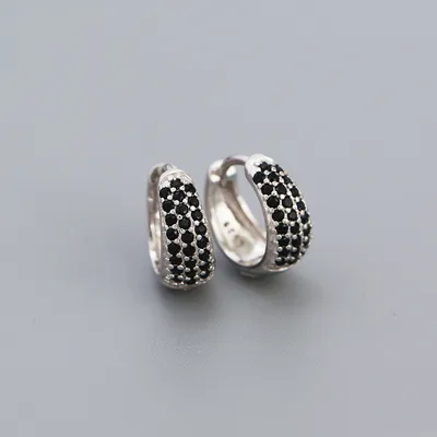 Full Of Diamonds Senior Sense Earrings Sterling Silver