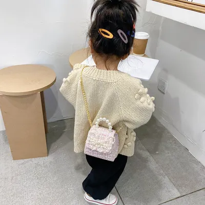 Pearl handbag children bag