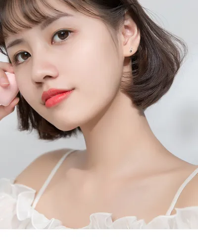 Silver Girl Korean Style Musical Note Earrings
