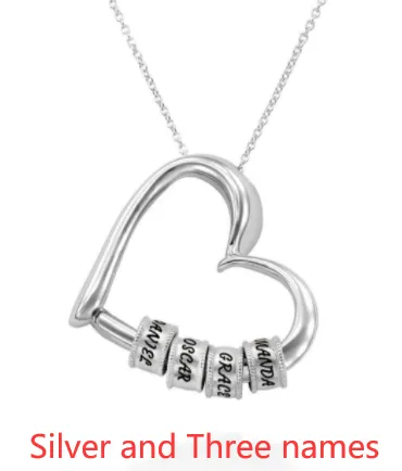 Personalized Heart Necklaces Women Jewelry Custom Name Necklaces & Pendants Mothers Day Gift