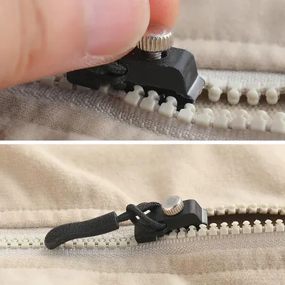 30 PCS Universal Zipper Repair Kit Zipper Fixer, Plastic Detachable Pull Replacement Pulls, Quick Install Zip Heads Fix Zippers No Sewing Required For Bags Purses Jackets Coats ,3 Different Size