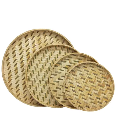 Non-porous Clip Half Bamboo Green Decoration