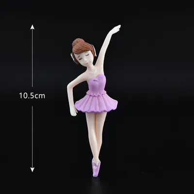 Craft Ballet Girl PVC Plastic Keychain Accessory