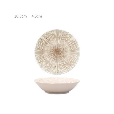 Japanese Style Household Retro Round Dish Dish