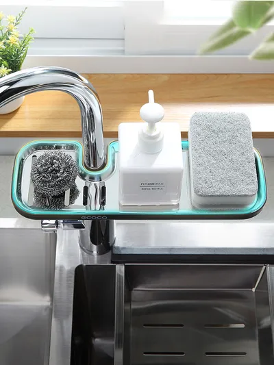 Stainless Steel Sink Storage Rack Kitchen Supplies