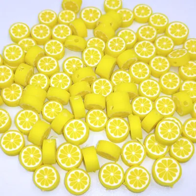 فخار فواكه مثقوب بألوان مختلطة، قطع الأساور، مواد خرز