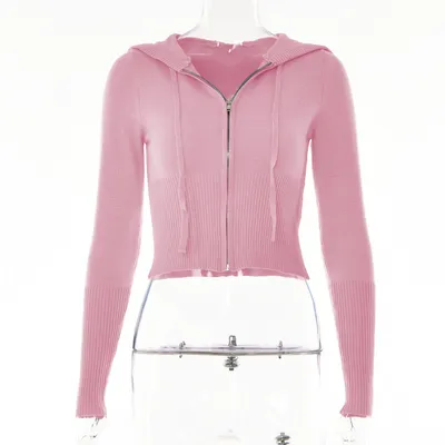 Hoodie Suit Sports Leisure Sexy Zip Long Sleeve Sweater And High Waist Long Pants Set Women's Clothing