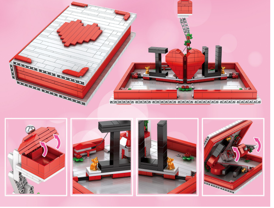 Ask for wedding gifts to assemble small particle blocks