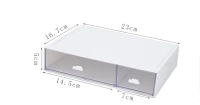 Office desktop transparent drawer type storage box student desk supplies ins artifact small box