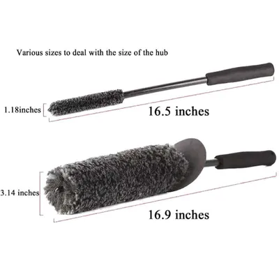 Wool Fiber Stick Brush For Automobile Wheel Hub