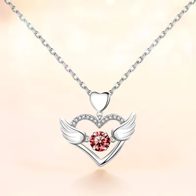 Fashion Personality Beating Heart Necklace Women