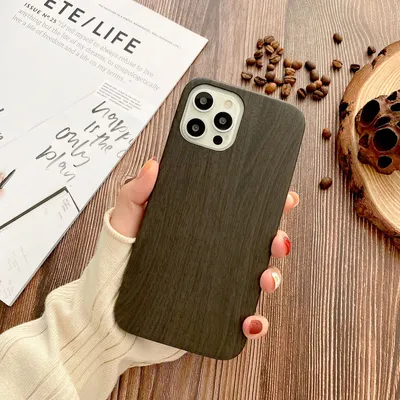 Home Wood Grain Phone Case Protector
