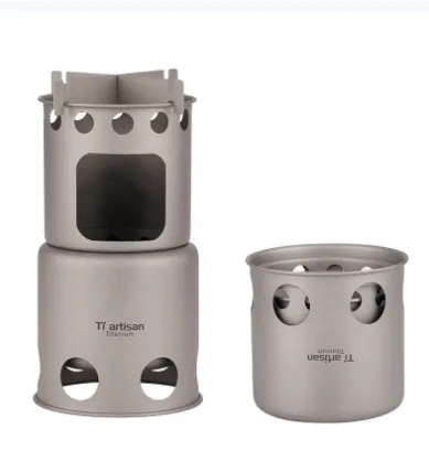 Titanium artisan pure titanium wood stove