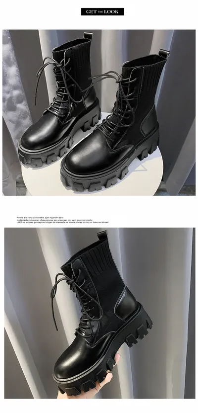 Autumn and winter breathable high-top Martin boots