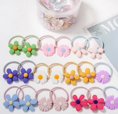 Rubber band hair tie hair baby headband